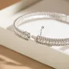 Strands NKHOG 100% S925 Silver 2mm Full Moissanite Bangle Pass Diamond Test GRA Certificed Plated 18K Gold Bracelet Luxury Jewelry Gift