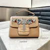 JioMay Butterfly Water Diamd Dinner Tote Bag Luxury Designer väskor Kvinna axelväska fi Menger Bag Högkvalitativ handväska P8nt#