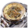 2024 Nieuw transparant Gold Men's Watch, Luxury Mechanical Skeleton Watch, Casual polshorloge voor mannen