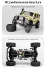 CAR LDARC X43 RTR/BNR 1/43 CRAWLER RC CAR FULLTIME 4WDリモートコントロールミニクライミングビークルおもちゃデスクトップ