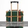 Ensembles de bagages vintage Cotrunkgae pour hommes et femmes, 20 "Carry On Suitcase with Spinner Wheels, Noël