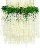 12pcs Set Wisteria Vine Fake Flower Artificial Wisteria Hangende bloemen voor Home Garden Bruiloft Verjaardag Kerstmis Office Decor 6 6466924