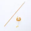 Toys Cat toy wooden pole Cute animal shape plush cuddly cat stick with bell interactive fun pet supplies