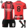 مجموعات كرة القدم/المسارات المسارات 2324 موسم AC Home Jersey Set رقم 9 Girou17 Leo11 Ibrahimovic 19 Teo