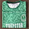 trapstar t shirt jersey European and American Trapstar Summer Green Short Sleeved Letter Jersey Youth Sports Shirt Casual Loose Couple T-shirt