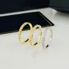 Love Ring Mens Anneaux Classic Luxury Designer Bijoux Femmes Titane en acier Alloy Gold Plated Silver Rose Never Fade pas allergic278y