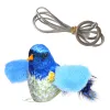 Toys Pet Cat Toy Toy Sparrow a forma di uccello Simulazione Suono spesso peluche per animali domestici interattive.