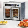 Fryers Emeril Lagasse 26 QT Extra Large Air Fryer, French Doors가있는 대류 토스터 오븐, 스테인리스 스틸