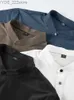 Camisas masculinas novas camisa de masculino de verão clássica de manga curta Henry camisa de secagem rápida camiseta de camisa de gelo masculina mais tamanho 8xl yq240422