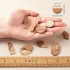 kits 20pcs/box Resin & Walnut Wood Pendants for Drop Earrings Making with Earring Hooks Jump Rings Handmade Wooden Earrings Kit