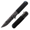 ZF-203 2024 NY DESIGN 3CR STEEL UV Printing Blade Aluminium+Steel Handle 9 '' Fold Knife EDC Outdoor Camping Hunting Multitool Survival Pocket Knife Knife