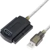 3IN1 USB 2.0 IDE SATA 5.25 S-ATA 2.5 3.5インチハードドライブディスクHDDアダプターケーブル用ラップトップコンバーター用