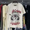 American T-shirt Summer Fashion Street Trendy T-shirt for the Best Quality Material Skull Rose Print Loose Short sleeved T-shirt Please choose European size S-XL