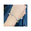 22071905 Damesjuwelenketen Bracelet 4 Gray Akoya 7-7 5mm Pearls Sterling Silver 925271V