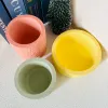 Ceramics Lava Pattern Flower Pot Cement Silicone Mold Succulent Planting Container Concrete Mold Candle Bowl Gypsum Pen Holder Mold