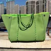 Bag Luxury Diving Tyg Neoprene Breattable Women Handväska 2024 Spring Fashion Casual Tote Top-handtag Väskor axel