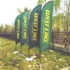 Strandflagge Feder Teardrop Banners benutzerdefinierte grafische Werbewerbung Eröffnungsfeier Outdoor Sport Club mit 240407