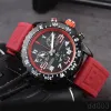 Luksusowy designerski zegarek Montre Endurance Pro Avenger Mens Watches Wysokiej jakości ELOJ 44 mm gumowy pasek chronograf gumowy silikonowy sb048 c23