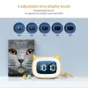 Clocks Rechargable Music Digital Alarm Clock Night Light Touch Snooze Alwayson Display Desktop Table Clock 12/24H Dual Alarm LED Clock