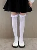 Dames sokken 1 paar lolita kousen kanten knie high jk girls dij cos