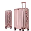 Luggage Allaluminum Magnesium Aleación Madre de aluminio Madera de embarque de aluminio con ruedas para hombres y mujeres