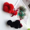 Wholesale Fruit Pom Grape Ball Faux Rabbit Fur Chain for Gift Bag Pendant Key Ornaments