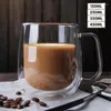 Weingläser Doppelwandglas Becher resistente Tee Bier Milch Juice Tasse Getränk Geschirr Liebhaber Kaffeetassen Geschenk Kreativität