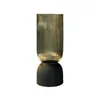 Vases Champagne Vase minimal Designer Straight Art Ornement Dining Floral Tube Room Decoration Soft Grosted Glass Living