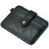 Titulares masculino Couro Slim Carteira Male Pequena bolsa Mini Money Bag Walet Man's Wallet Card Titular