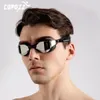 Professionelle Erwachsene Antifog Schwimmbrille Elektroplieren wasserdichte Silikonschwimmbrille Männer UV -Schutz Brillen 240409