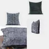 Pillow Texture Pillows Green Gray Antique Case Luxury Decorative Fall Cover For Living Room Sofa Chair Home Decor