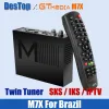 Empfänger SKS/IKS -Rezeptor Gtmedia M7X DVBS2 1080p HD -Satellivempfänger Twin Tuner HEVC Main 8 -Profil in 2,4 g WiFi Decoder STB eingebaut