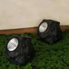 Spotlight Solar Stone Light Simulación cálida Lámpara impermeable LED Garden de césped que ahorra energía