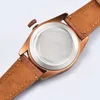 High Fashion 41mm MOVEMET ATUALIZAÇÃO PARA MENS CATURA DE BRONZE DE BRONZE HARDLEX RELEJA RELOJ LUMININA