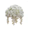 Dekorativa blommor Phalaenopsis Hydrangea Rose Ball Wedding Stage Table Layout Artificial Flower Showcase Window Exhibition Hall Decoration