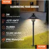 Lumières murales solaires Vevor 12 pack Paysage basse tension - 3W 210lm 12V / 24V AC / DC LED extérieur LED ÉCLAINE