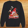 Herrtröjor glaedelig jul gnome nordisk krigare jul pullover hoodie bomull bekväma mens tröjor xmas streetwear