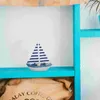 6pcs Wooden Sailboat Home Nautical Decor Miniature Model Vintage Decorative Sail Ship Marine al Tabletop Ornament 240408