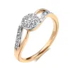 Bandas WBMQDA Sparkling Bridal Wedding Ring for Women 585 Rose Gold Silver Color Full Zircon Configurando acessórios de jóias de moda de luxo
