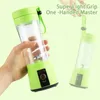 Juques Portes de jugo de frutas Menditas de verano Mini botella eléctrica Home USB 6 Blades Máquina de taza de expulsión para cocina para cocina