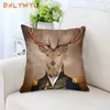 Pillow Mr. Animal Printed Vintage 45 45cm Soft Decorative S Home Decor Pillowcase Car Seat Sofa No Inner Core