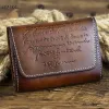 Holders Leacol Vintage Cowhide Leather Mens portefeuille Money Id Credit Carte portable Carte Small Man Coin Purse Carte Holder Portefeuille