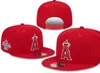 Ball Caps 2023-24 Los Angeles'Angels'Unisex Fashion World Series Baseball Cap La Ny Snapback Hat Men Women Sun Hat Bone Gorras Borduurwerk Grootte Groothandel Groothandel A7