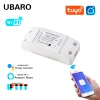 Kontrol Ubaro Tuya Wifi Akıllı Ev Kesici Anahtarı Uygulaması Uzak Ses Desteği Kontrol Kontrol Google Assistant Alexa Akıllı Modül AC100240V