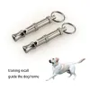 Whistles hondentrainingen Whistle Dog Obedience Whistle Stop Stop Barking Training Silver Whistle Silent Sound Training Whistle Pet Levers Nieuw