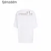 Herren Sommer Casual Shirt T-Shirt Kurzarm Red Magic Hand Kangli Direkter Spray-Druckmodet Marke Lose runde Hals Herren und Frauenhülsen