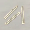 Colliers Nouvelles arrivages!53x6 mm 100pcs Copper Rectangle Charme pour les boucles d'oreilles de collier fait à la main