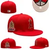 Designer Men's Fashion Basketball Team Classic Falled Color Flat Peak Full Size LA STÄNGDA CAPS BASEBALL SPORTS FIRED HATS I STORLEK 7- Storlek 8 Basketlag Snapback A3