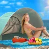 Палатки и укрытия полная автоматическая пляжная палатка 3-4 человека быстро за рулем простой солнцезащитный рыбацкий парк солнцезащитный крем.