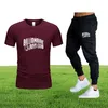 Zestawy mężczyzn Designer Tracksuit Summer Tshirt Pants Zestaw Casual Brand Fitness Spodnie do jogger